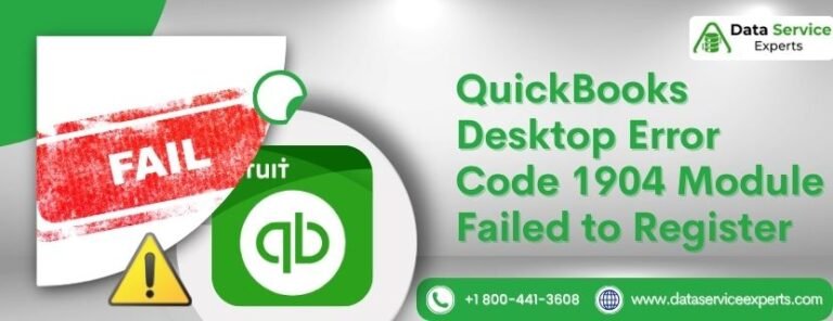 QuickBooks Desktop Error Code 1904 Failed to Register [Fixed]