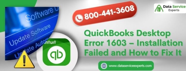 QuickBooks Desktop Error Code 1603 – Installation Failed and How to Fix It
