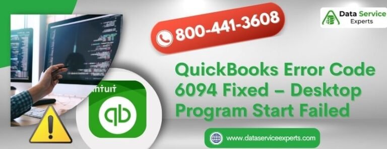 QuickBooks Error Code 6094 Fixed – Desktop Program Start Failed