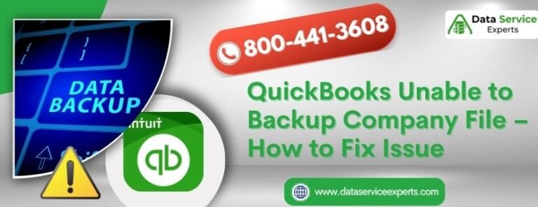 QuickBooks Unable to Backup Company File – How to Fix Issue
