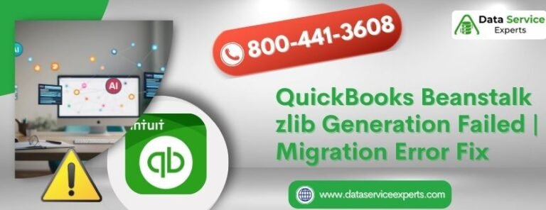 QuickBooks Beanstalk zlib Generation Failed Migration Error Fix