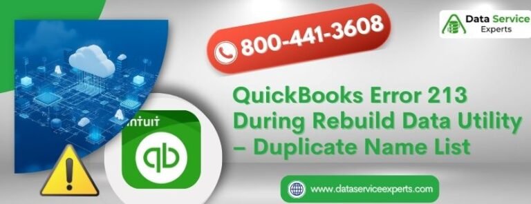QuickBooks Error 213 During Rebuild Data Utility– Duplicate Name List